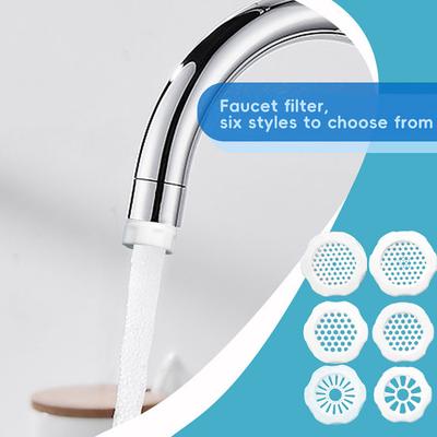 6 Stück Spülbecken Wasserhahn Filter Universal Heimküche Badezimmer Wasserhahn Filter Filtration