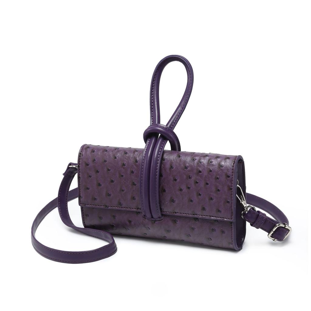 Ostrich Pattern Clutch Bag Shoulder Messenger Bag Hand Bag