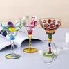 Handmade Colorful Margarita Wine Glasses Exquisite Lead-Free Cocktail Glassware For Wedding Party Drinkware Unique Goblet