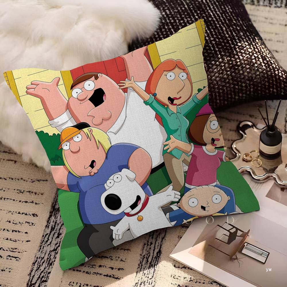 Cartoon G-Guy Cool F-Family 45*45cm Cushion Cover Pillow Cover Decor Pillowcase Home Pillowcase For Couch Pillow