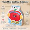 Mini Desk Calendar Spiral Desk Calendar Cartoon Paper Calendar To Stand Neatly  Home Office