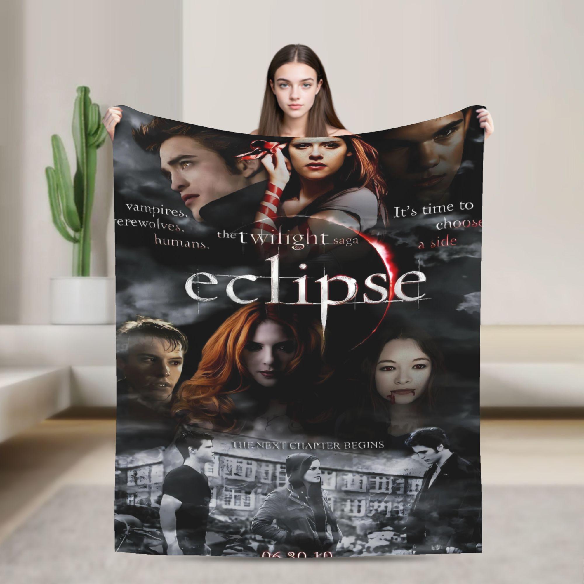

3D The Twilight Saga Edward Bella Super Warm Blanket Travel Office Plush Throw Blanket Flannel Bedspread Sofa Bed Cover 75x90cm