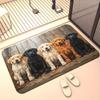 High Definition Printed Labrador Retriever Non-Slip Door Mat Absorbent Washable Rug for Bathroom Bedroom Living Room Entryway