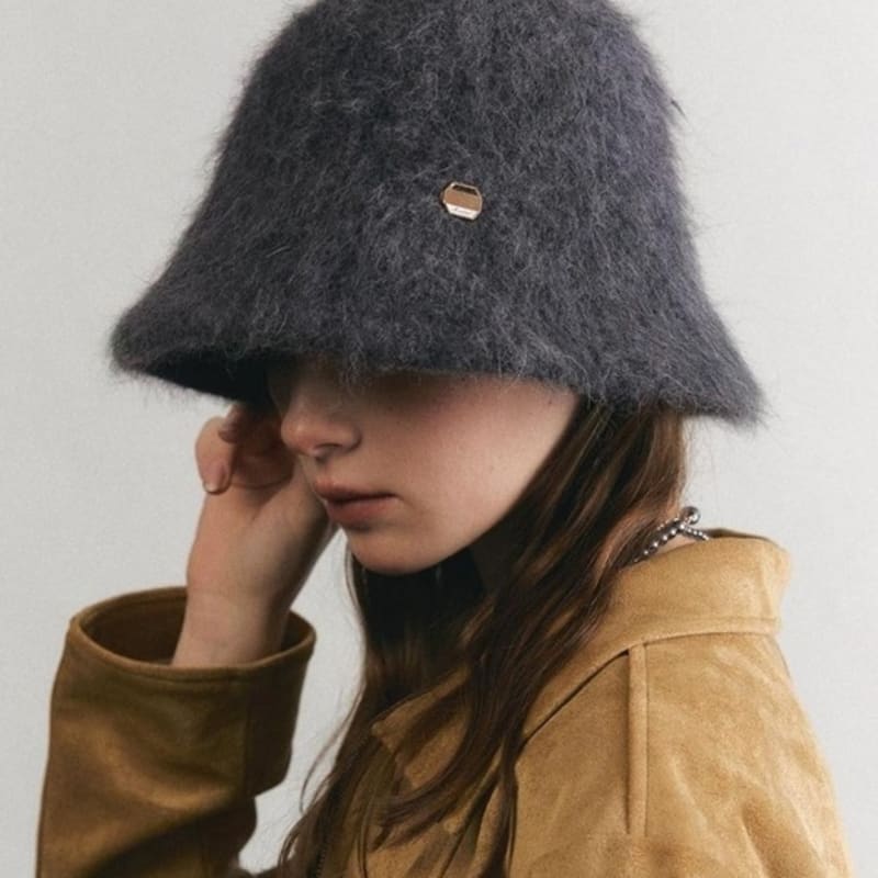 

ACCLET Angora Wool Bucket Hat H016_VIOLET Violet