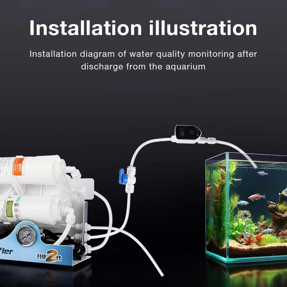 Monitoraggio in Tempo Reale Misuratore Digitale TDS 0-9990ppm Range Monitor Qualità dell'Acqua Per Acquario