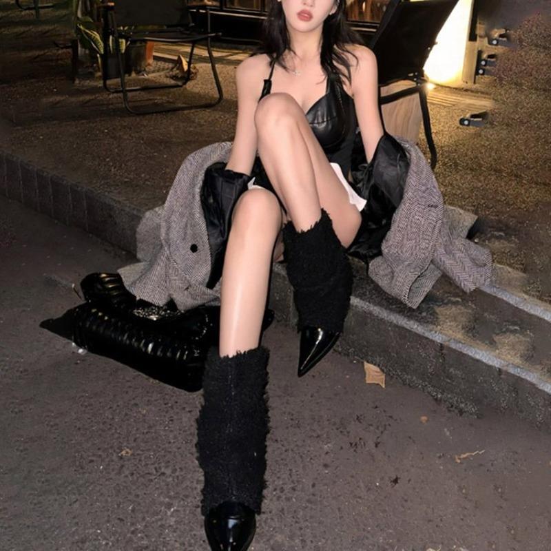 Fall/Winter New Style Pointed Toe Short Booties with Thin High Heels Snow Boots Short Shoes for Women