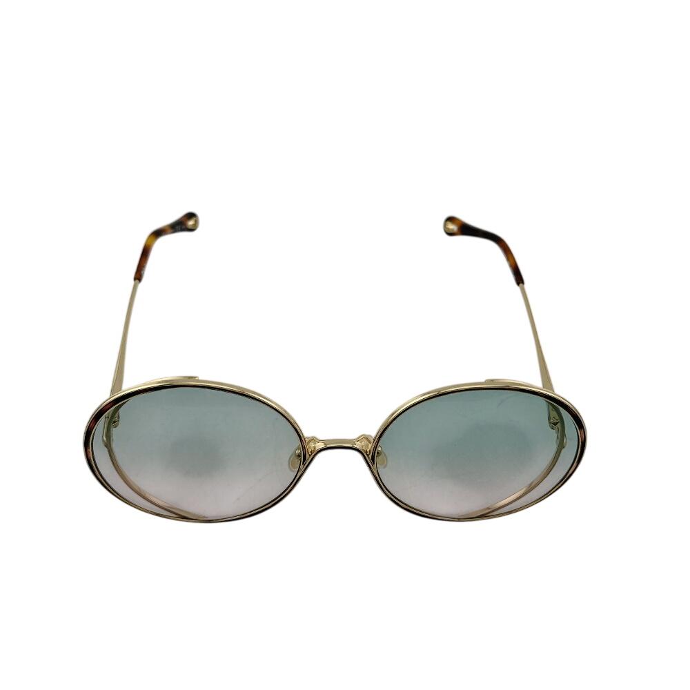 Chloe CH0037SA Round shape metal HANAH sunglasses gold metal Used