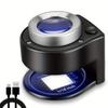 60X Coin Magnifier,Rechargeable 6 LED Metal Magnifier Glasses,USB Dual Power Portable Loupe For Jewelry Coin Stamp Textile Checking