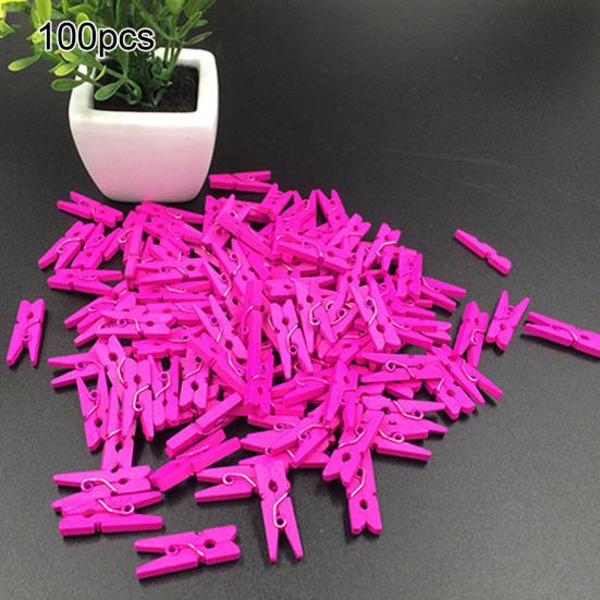 

100 шт мини-разноцветная деревянная одежда, фотобумага, прищепка, зажимы для рукоделия 100