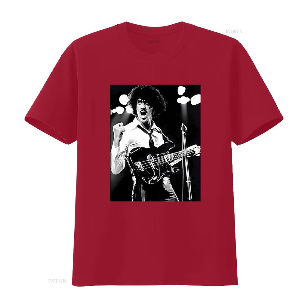 New Thin Lizzy Phil Lynott Singer Concert Style Cotton T Shirt for S 5XL UM195 vintage Washed Stretched streetwear Casual