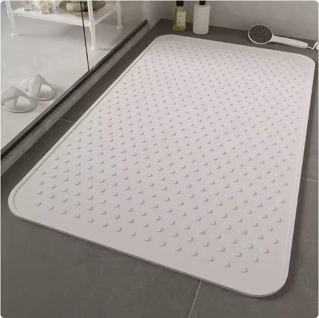 PVC Anti-Slip Bathroom Shower Mat with Water Barrier 40x70 cm