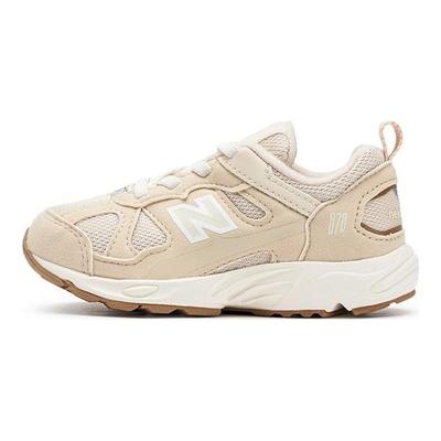 NB 878 Comfortable Versatile Shock Absorbing Durable Low Top Walking Shoes Baby Shoes Off-White Brown IV878EC1