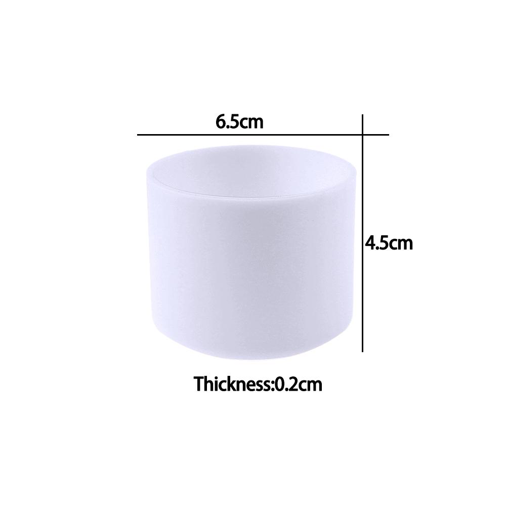 For Better Life 1Pc 6.5cm Soft Silicone Cup Bottom Sheath Protector Sleeve For Glass Water Tea Bottle Anti Damage Accessories