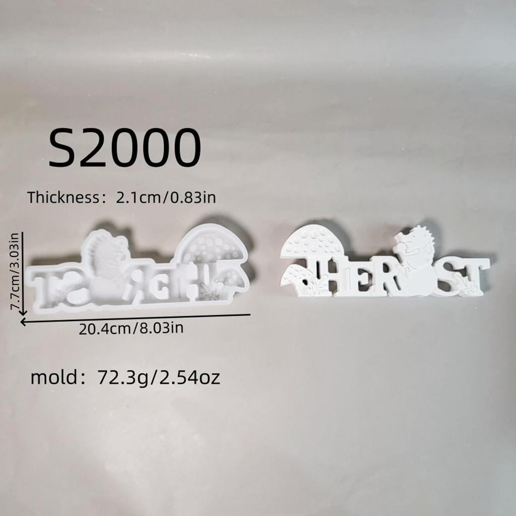Thanksgiving Candle Plaster Molds Autumn Pumpkin Hedgehog Molds Easy Release Crafts Maker Aid for Soap Clay Plaster Wax