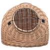 VidaXL Cage de transport pour chats 60x45x45 cm Saule naturel