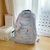 Zebra Print Backpack Women's Large Capacity Backpack Student School Bag with Coin Purse