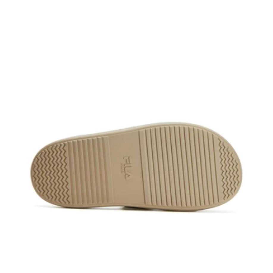 Fila Donut Velcro Fashion Versatile Comfortable Durable Antibacterial Slide Sandals Women sandals Brown Yellow F12W421505FBS