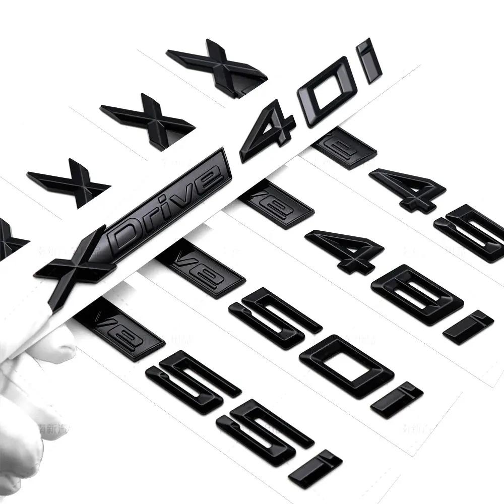 

3D ABS XDrive Emblem For BMW X1 X2 X3 X5 X6 X7 Car Fender Rear Trunk Sticker X Drive 18d 20d 25d 30d 35d 40d 50d 18i 20i 25i 30i XDrive 50i
