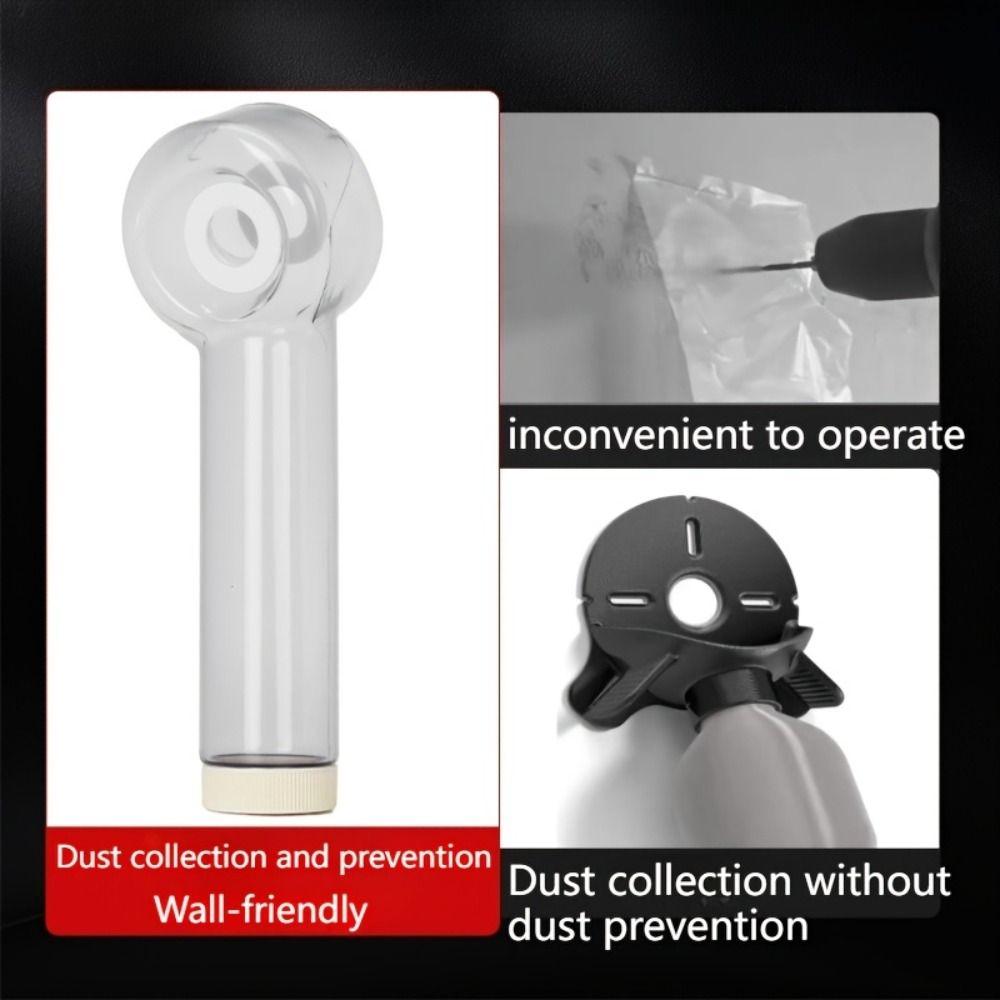Multi Functional Dust Cover 2-in-1 Design Drill Storage Box Dust Collector  Wall Drilling
