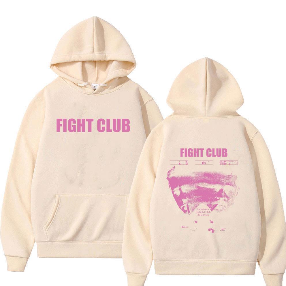 TV Fight Club Face Graphic Hoodie Men Women Casual Vintage Fleece Cotton Pullover Hoodies Unseix Fashion Oversized Streetwear High Quality Tops