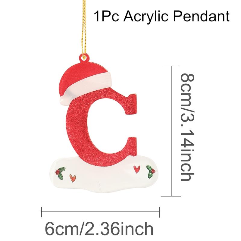 Christmas Acrylic Letter Pendant 2026 Merry Cristmas Decoration for Home Xmas Tree Hanging Ornaments Navidad Natal New Year 2026