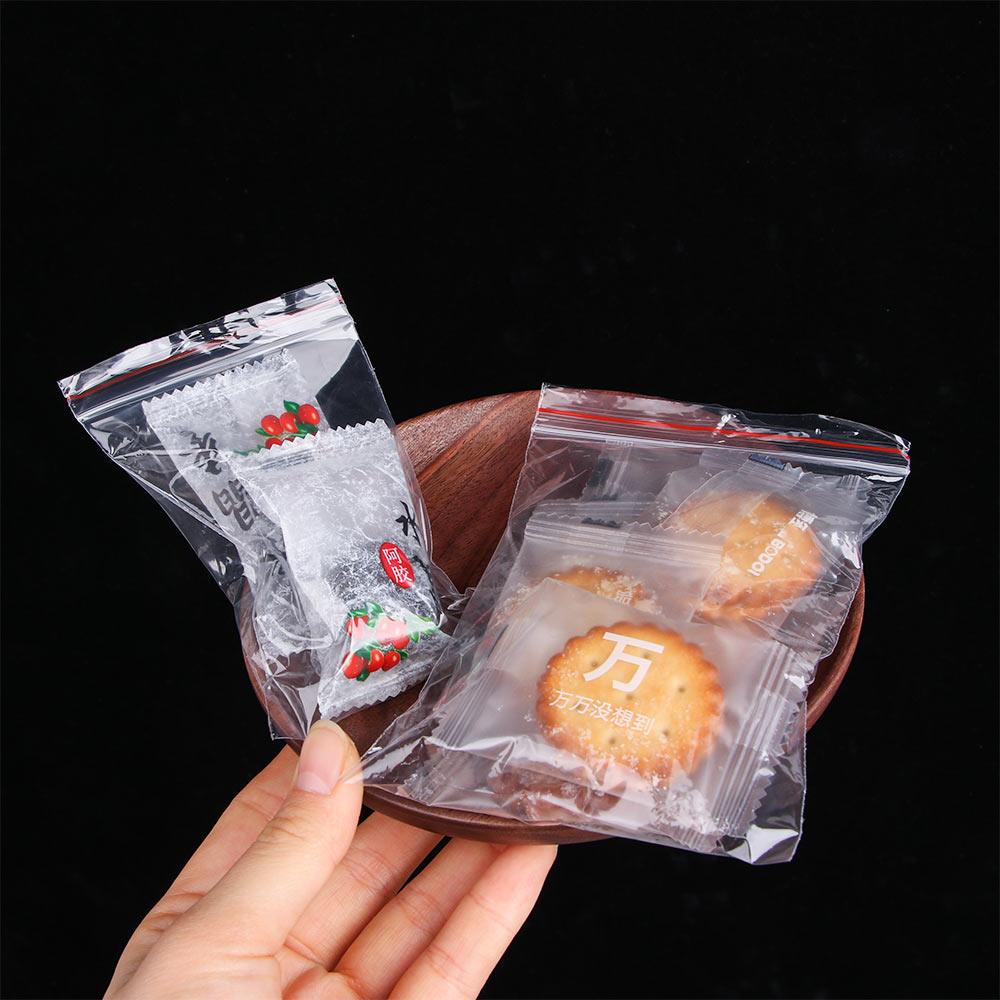PE Clear Zero Waste Snacks Plastic Bags Food Storage Kitchen Sealing Bag