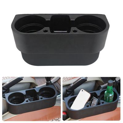 Portavasos para Coche Organizador de Almacenamiento Soporte para Bebidas Doble Vaso Botella Teléfono Llaves Universal Coche