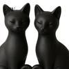 Healing Cat Statue 3D Printed Couple Figurine, Minimalist Heart-Shaped Sculpture, With Heart Hollow Design Romantic Ornaments for Home Office
