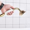 Rose Gold Stainless Steel European-Style Handheld Shower Head with Antique Black Finish