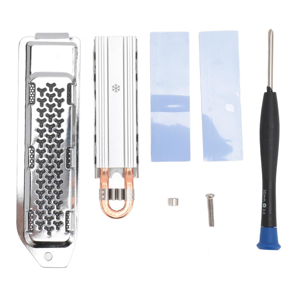 M.2 NVME SSD Heat Sink Professional Efficient Replacement Heatsink Kit with Dust Cover for PS5 Conso