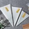50Pcs Clear Cone Candy Storage Bags Cones Transprant Plastic Bag Popcorn Candy Bags For Baby Shower Wedding Party Bags Supplies