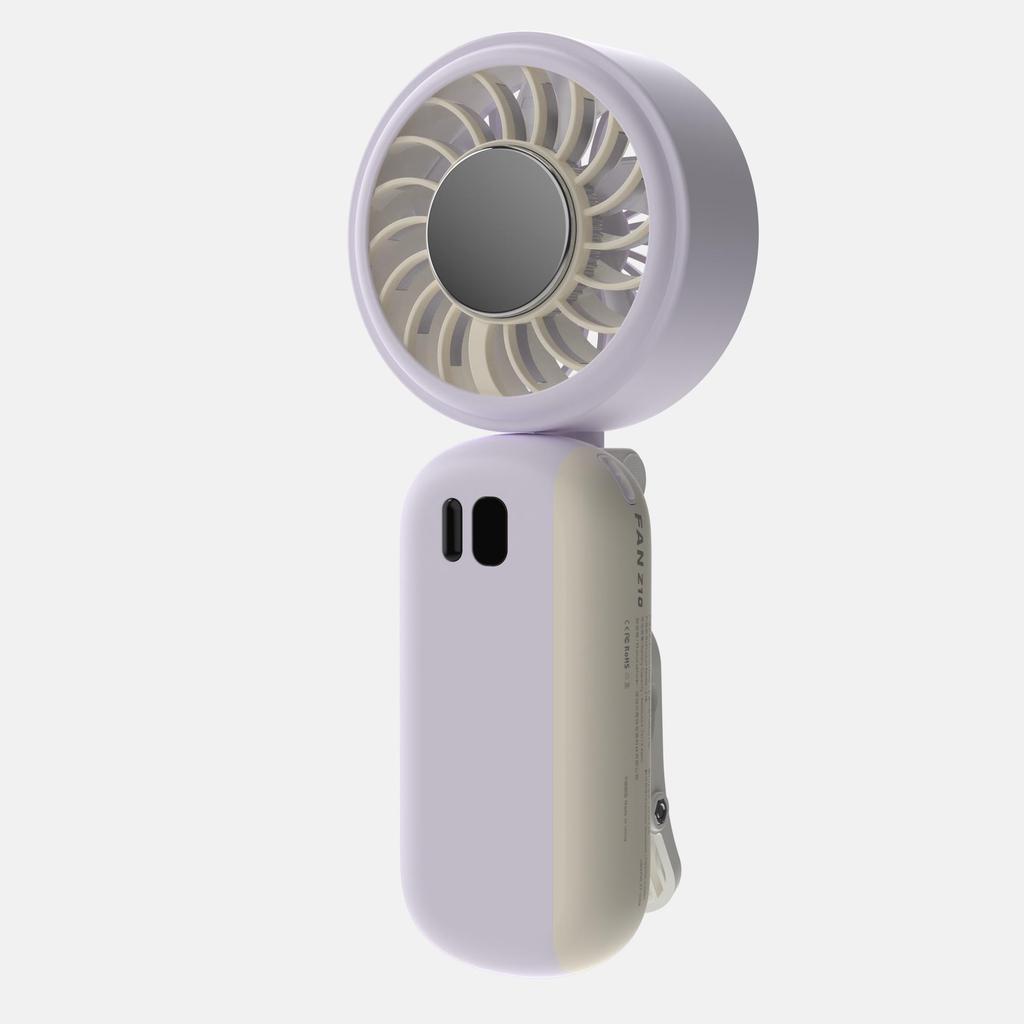 26-Year Handheld Portable Fan: Clip-On, Folding, Digital Display, Outdoor Cooling