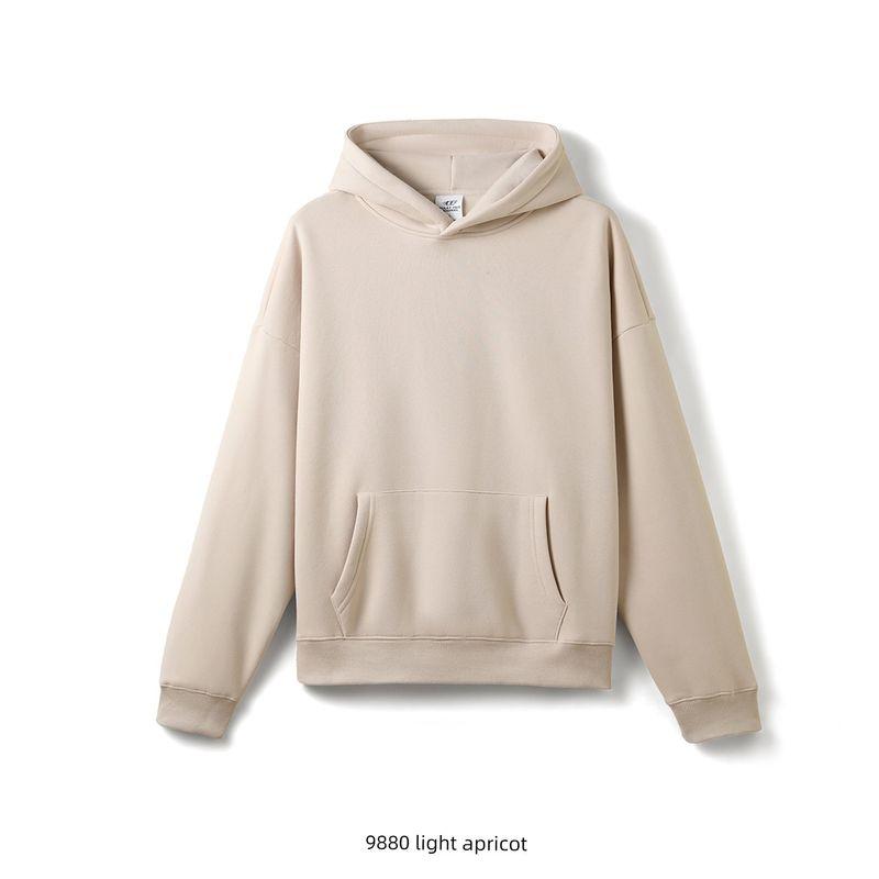 American Retro Style Heavy Fleece Thickened Warm Hooded Sweatshirt for Men, Winter Base Layer, Export Men's Sportswear Jacket
