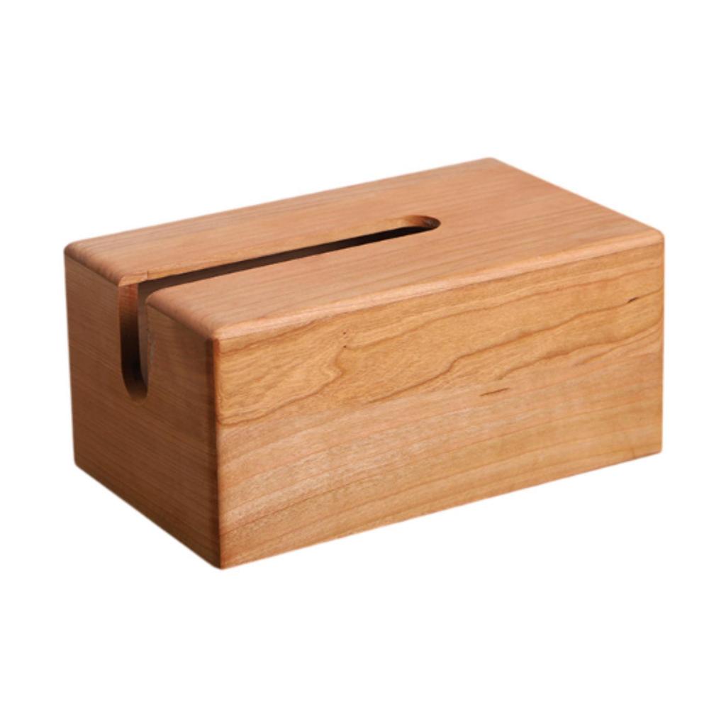 Tissue Box Wooden Ornament Paper Storage Box Rectangle Portable Tissue Cover Tissue Holder for Home Table Car Living Room El