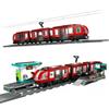 Kompatybilne Klocki Serii Miasto Model Montażowy Stacja Tramwajowa w Centrum Miasta Pojazd Zabawki dla Chłopców Wysoki Poziom Trudności Prezenty 60423