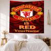 Manchester Custom Your Name Wall Decor Tapestry Art For Pet Memorial Birthdaywedding Party Backdrop Family Gift