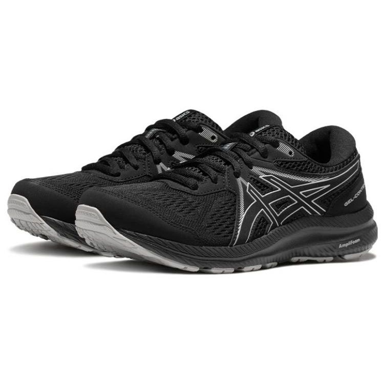 Asics Gel-Contend 7 Esportivo Minimalista Tecido Couro Sintético Cano Baixo Casual Longa Distância Curta Distância Urbano Deslocamento Sapatos de Corrida 1012B540-001