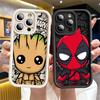 Marvel Deadpool Groot Phone Case for Redmi Note 10 12 13 4G 5G 10S 10Pro 11 11S 11 12 13 Pro4G 5G 11 12 13ProPlus5G 12S Matte