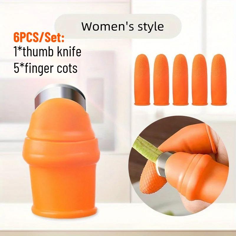 Silicone home thumb knife gloves vegetable and fruit picker Sichuan pepper picker garlic peeler bean pinching thumb