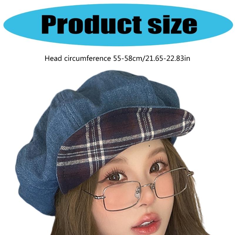 Trendy Painter Hat Oversized Fashion Hat British Beret for Dating Photography Cabbie Headwear Painter Hat