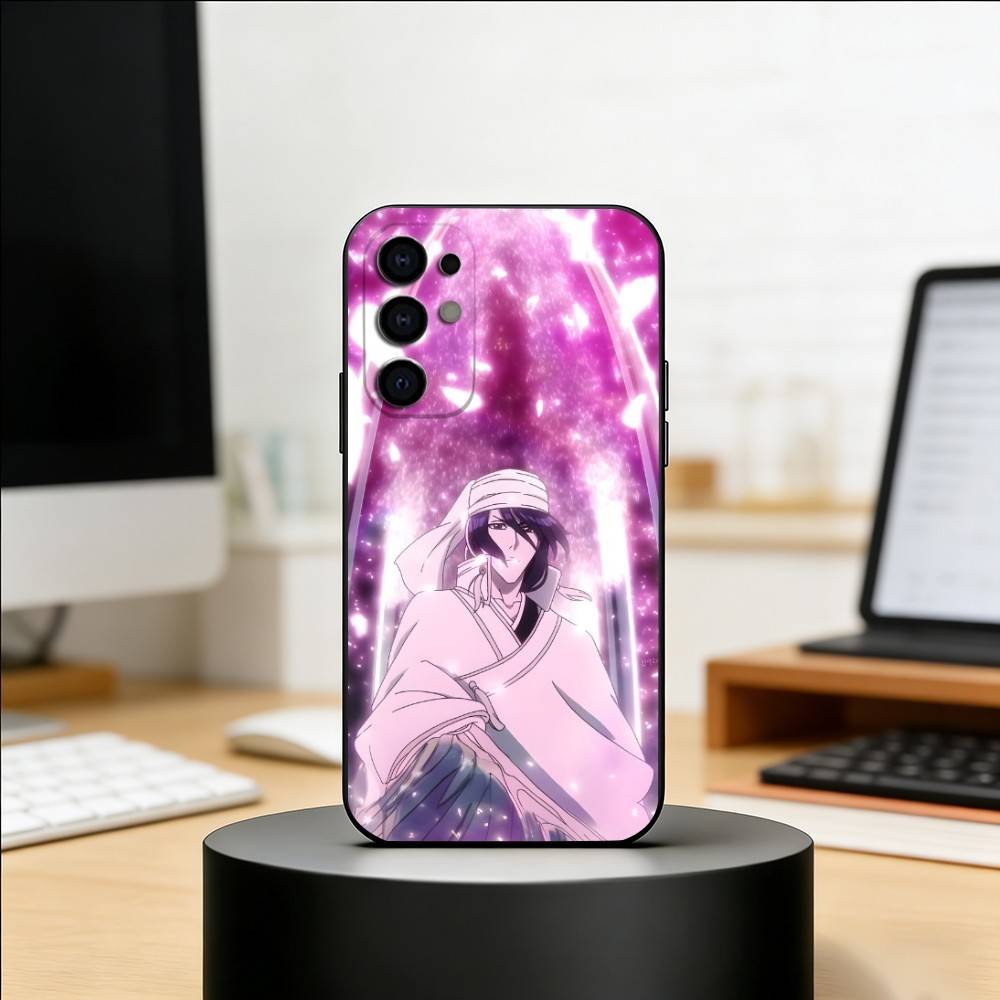 B-Bleach K-Kuchiki Byakuya Phone Case For Samsung S25,S24,S21,S22,S23,S30,Ultra,S20,Plus,Fe,Lite,Note,10,Black Cover