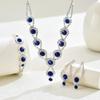 4PC Women's Fashion Copper Claw Chain Sunflower Necklace Earrings Bracelet Zircon Set Wedding Banquet Party Holiday Gift