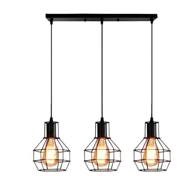 American Country Retro Industrial Style Chandelier LED Personalized Creative Restaurant Hotel Room Iron Grenade Chandelier