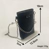 Shoulder Crossbody Simple Bag With Chain And Wing Rhinestone Decor For Daily