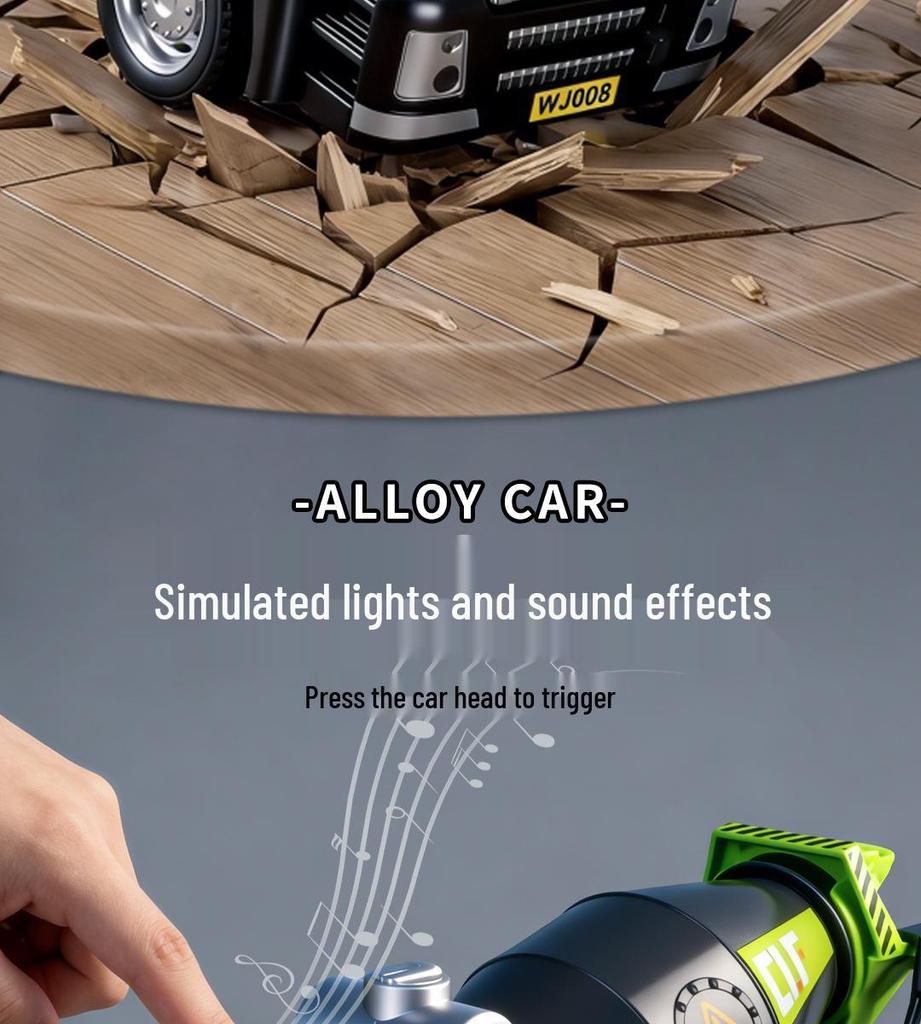 Large Alloy Cement Mixer Truck Toy for Children - Dischargeable Tank Construction Vehicle for Boys