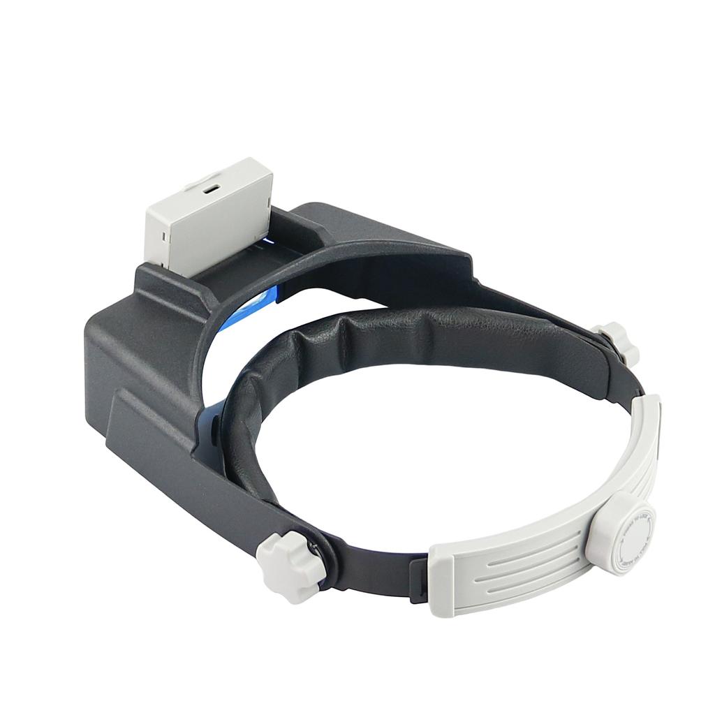 Head Mount Magnifier Glasses with 4 LED Light Hands Free Magnifier 1.5X 2X 2.5X 3.5X Loupe Lluminated Magnifier for Reading