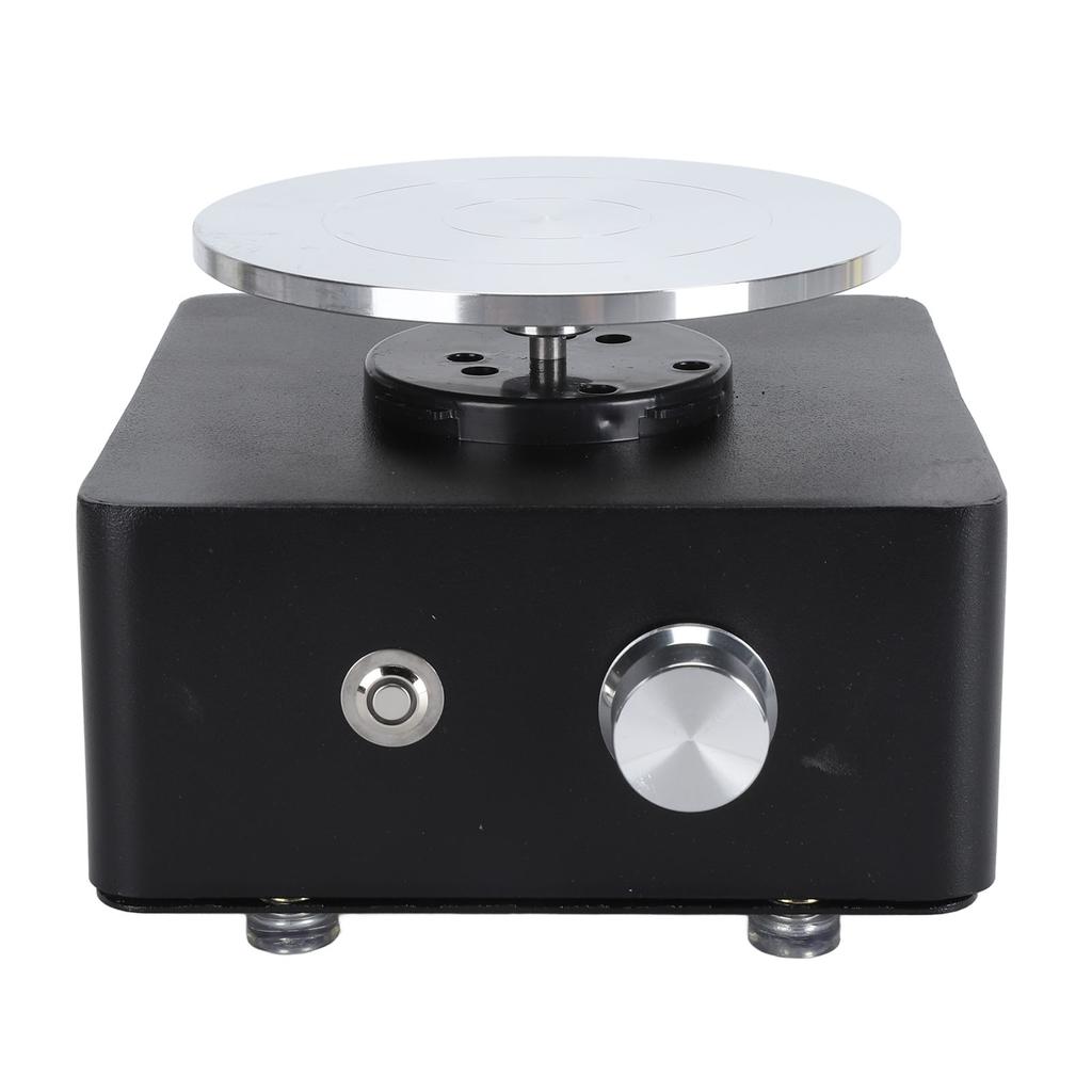 Mini Pottery Wheel Kit 0‑180RPM Adjustable Kids Ceramic Drawing Machine with Detachable Turntable