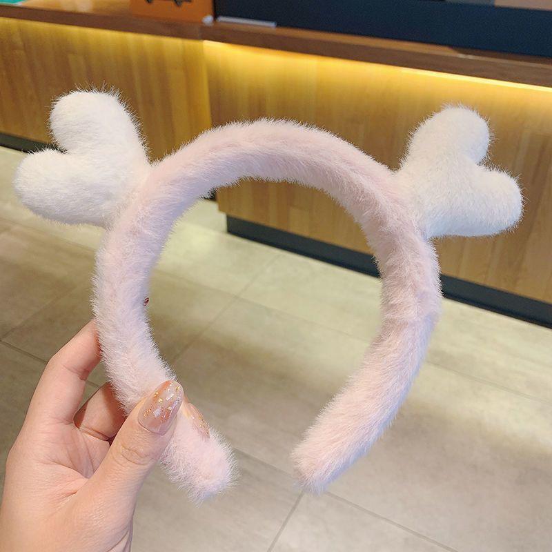 Cartoon Plush Headband: Cute Hair Accessory for Women & Kids, Perfect for Face Washing