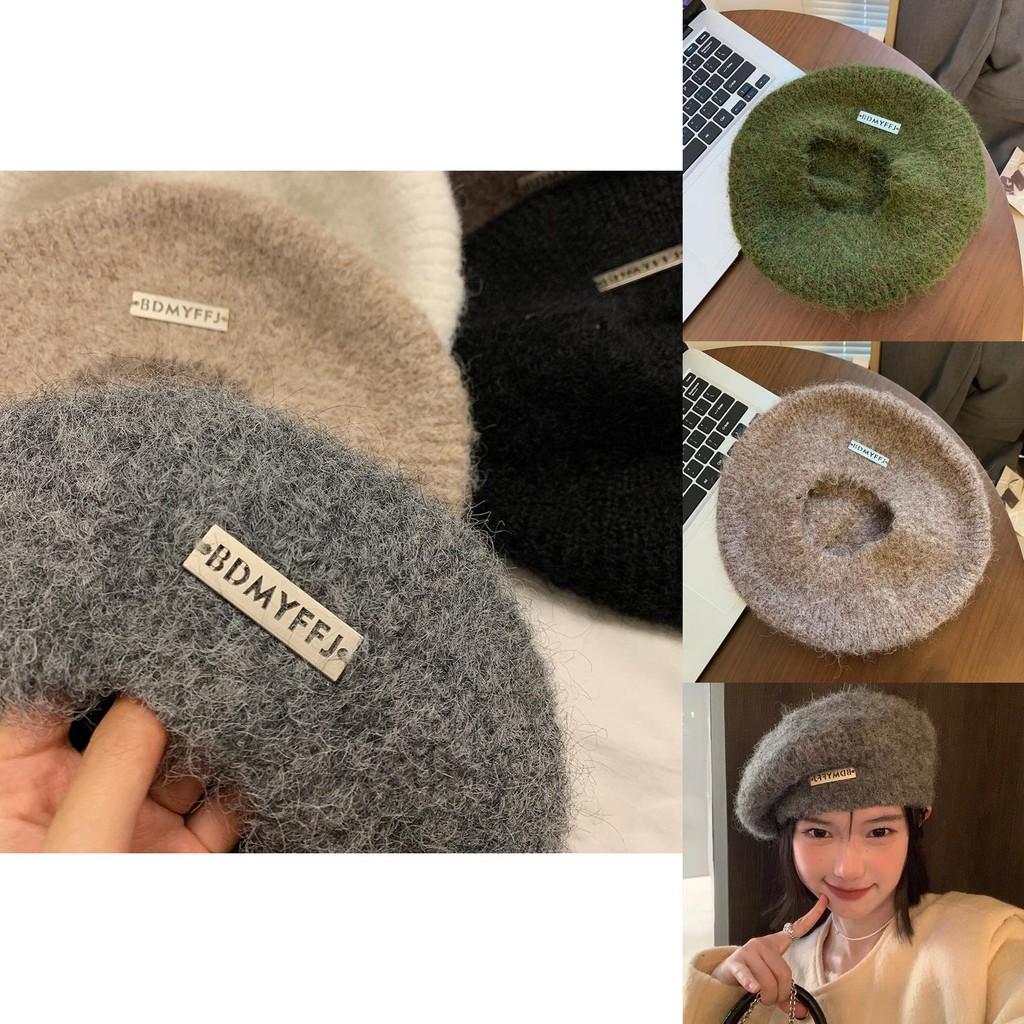 Stylish Wool Beret For Women Winter Warmth Elegant Design Large Head Fit