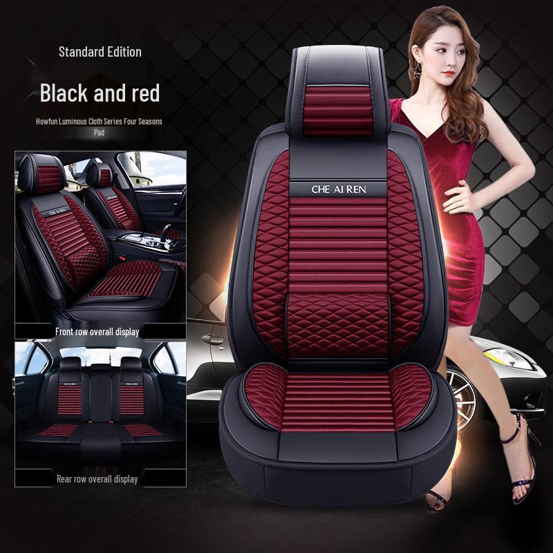 Haofeng Car Seat Cushion - All-Season Bright Cloth Seat Covers & Accessories